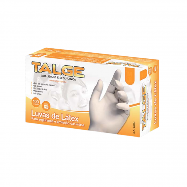 Luva Latex CX C/100U Talge
