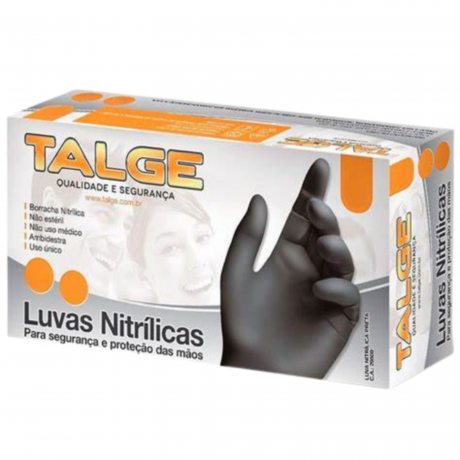 Luva Nitrilica Preta Talge