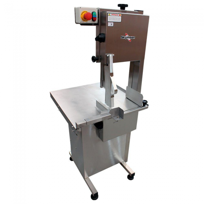 Serra Fita SL-218 para ossos inox, com empurrador, regulador de corte, lâmina 2.180 MM - SKYMSEN